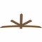 Ekena Millwork Alberta Smooth Timber Gable Bracket, Western Red Cedar, 96"W x 44"H x 1 1/2"D x 5 1/2"F, 11/12 Pitch GBW096X44X0206ALB00SWR - alternate 2